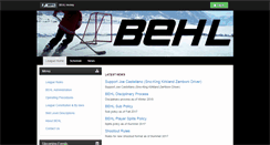 Desktop Screenshot of behlhockey.org