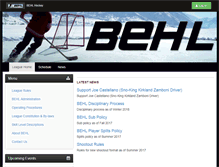 Tablet Screenshot of behlhockey.org